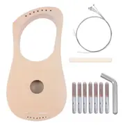 Beginner's Lyre Maker Kit, Engage in Educational Musical Play Beige 32X15.5CM