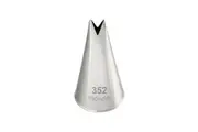 Mondo Stainless Steel #352 Leaf Piping Tip Icing Cake Decorating Nozzle Silver