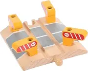 KONTONTY Train Track Accessories Railway Barrier Model DIY Plaything for Educational Fun Enhances Critical Thinking and Fine Motor Skills Safe and Sturdy Design for Train