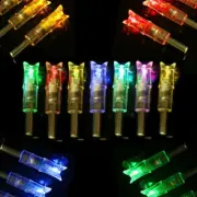 3Pcs Hunting Shooting Luminous Lighted Bow Glowing Arrow Nock Tail