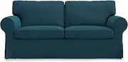 [FMCTL] Ektorp Loveseat Cover Replacement for IKEA Sofa Cover,Ektorp 2 Seat Slipcover,Doesn't Fit Uppland Sofa(Dark Ocean) EP2