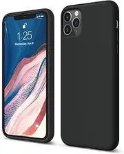 elago Liquid Silicone iPhone 11 Pro Max Case Cover Compatible with Apple iPhone 11 Pro Max (6.5") - Premium Shockproof Gel Rubber Case, 3 Layer Structure, Soft Grip (Black)