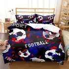 Football graffiti colorful 4 Quilt Duvet Cover Set Kids Doona Cover Queen