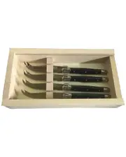Jean Dubost Laguiole Set of 4 Cheese Knives