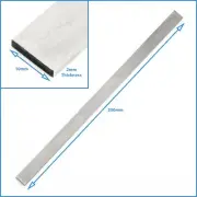 2mm x 10mm x 200mm HSS Squared Lathe Mill Boring Tool Turning Blade Square Bar