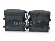CANVAS TRAIL BAGS BLACK For Royal Enfield Himalayan 450