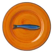 Mario Luca Giusti Aimone Orange Fruit Plates Set of 6Pcs
