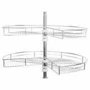 Practa Solutions Chrome Corner Cabinet Carousel