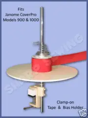 JANOME COVERPRO (fits) CLAMP ON TAPE BIAS REEL/HOLDER