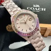 在飛比找momo購物網優惠-【COACH】COACH蔻馳女錶型號CH00161(粉紅錶面