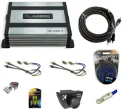 Kicker 43CXA3004 Car Audio 4 Channel Amp CXA300.4 w/ Remote CK4 Amplifier Kit