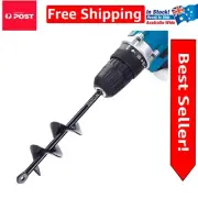 Versatile 9-Inch Auger Drill Bit for Flowers and Post Holes - Garden Essential