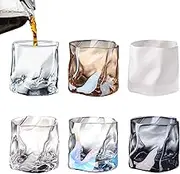 zjhukfmc Wine Glass Set | 6X Drinking Glasses - 200ml Kitchen Water Cup, Elegant Drinkware for Cocktail, Whisky, Drinks and Juice