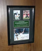 Steve Waugh 2004 Australian Cricket Captain Signed Black Edition Black Frame