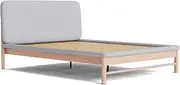 [koala] Paddington Double Bed Frame, Sturdy Tool-Less Assembly Bed Base with Under Bed Storage, Natural Ash/Silver Fox