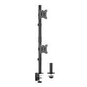 [LDT57-C02V] Vertical Pole Mount Dual-Screen Monitor Mount Fit Most 17"-32" Monitors