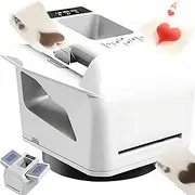Automatic Card Shuffler & Dealer, 360° Rotating Card Shuffler Machine with Dealing Distance & Speed Adjustable, 4000mAh Rechargeable Card Dispenser for UNO, Blackjack, Texas Hold'em White