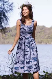 Lori Fit & Flare Dress Horse Tree--TBL-01-C-HT