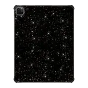 iPad Pro 12.9-inch (5th/6th gen) iPad Impact Case Luxury black glam gold glitter abstract confetti pattern