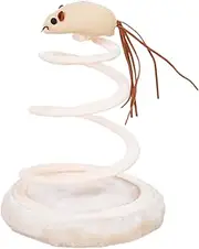 Cat Spring Toy - Portable Cat Exercise Toy | Reusable Toys Cats Enrichment Game with Mice Hunting Activities | Fldable Kitten Toys Pet Supplies for Indoor Play Kittens All Breed Sizes