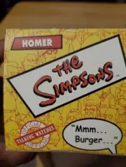 Lot of 3, Collectable Burger King Talking Watches Bart, Homer, Family