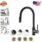 High Arc Stainless Steel Kitchen Faucet with Dual Function Pull-Down Sprayer