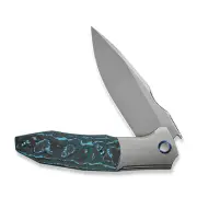 WE Knife Archeozoic 23091-4 Artic Storm Fat Carbon Titanium M390 Steel Knife