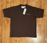 NEW S ADIDAS PHARRELL WILLIAMS HUMANRACE UNISEX BASICS TEE IN BROWN HEAVYWEIGHT
