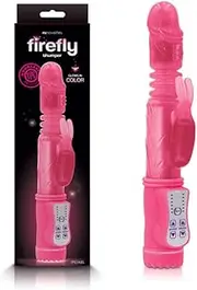 Firefly - Thumper - Glow In Dark Pink 23.9 cm Thrusting Rabbit Vibrator