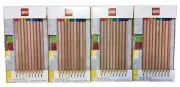 4pk Lego 51515 Colored Pencils 9ct Includes 2 Toppers For Ages 6+(P2)