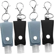 VICASKY 4pcs Portable Refillable Hand Bottle with Covers Flexible Travel Containers for Lotion Essential Oils Shampoo for Camping Home The Go Use