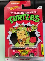 Hot Wheels Die-cast Teenage Mutant Ninja Turtles Raphael The Vanster , 4/5