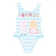 Swimsuit Girl Peppa Pig. Color Bleu. Gift for E