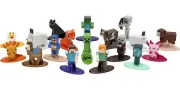 Minecraft: Caves and Cliffs Set of 18 Diecast Figures Nano Metalfigs Series Jada