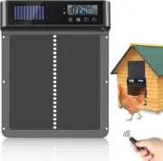Solar Powered Automatic Chicken Coop Door with Timer/Light Sensor Modes