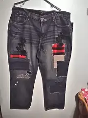 Ralph Lauren Women's 16w/16+ Patchwork Blue Jeans NWT