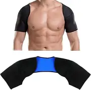 Double Shoulder Support Brace, Shoulder Wrap Protector Shoulder Strap Brace-Breathable Sports Protective Gear for Outdoor Hiking Lifting Sports,Relieve Chronic Tendinitis Pain (M)