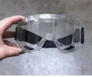 Clear lens work goggle elastic strap clear lens ski goggle universal fit safety