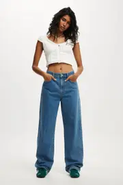 [Cotton On Women] Cotton On Women - 91 Straight Jean - Celeste blue 10 CELESTE BLUE
