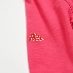 江戶勝 富士窗景厚長袖T恤(玫瑰紅)-女款