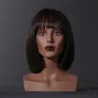 Manikin Wig Display Stand Female Mannequin Head for Jewelry Wig Making Cap