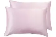 Luxury Pillowcase 2 Pack - 100% Pure Mulberry Silk on Both Sides - Pink