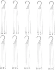 PHENOFICE 10pcs Hanging Basin Basin Hook Hooks for Hanging Plants Plant Hanger Bracket Pot Hangers Garden Garden Accessories Flower Holder Flowerpot Support Tools Resin White
