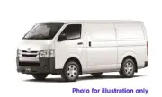 1:10 RC Clear Lexan Body Shell Toyota Hiace Van with decals