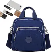 [Dusehu] Women Shoulder Backpack - Handbags | Waterproof Shoulder Bags Purse With Detachable Strap Hiking Outdoor Travel