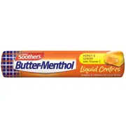 Soothers Butter Menthol Liquid Centres Honey & Lemon 50g