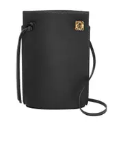 Loewe Dice Logo Plaque Pocket Bag One size black