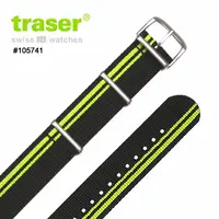 在飛比找PChome24h購物優惠-TRASER Textile_Strap_black gre