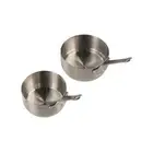 Non-rust Sauce Dipping Bowl with Handle Seasoning Bowl Mini Sauce Pan Steak