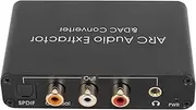 Digital to Analog Audio Converter, HD Output 192KHz Optical Spdif Dac Converter with 3.5mm Headphone Port, Arc Sound Extractor for Home Cinema TV
